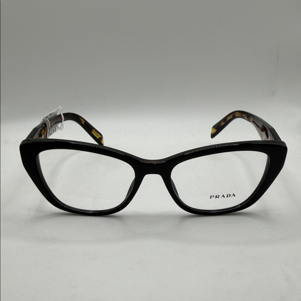 Prada Black Cat-Eye Eyewear Vpr19w
